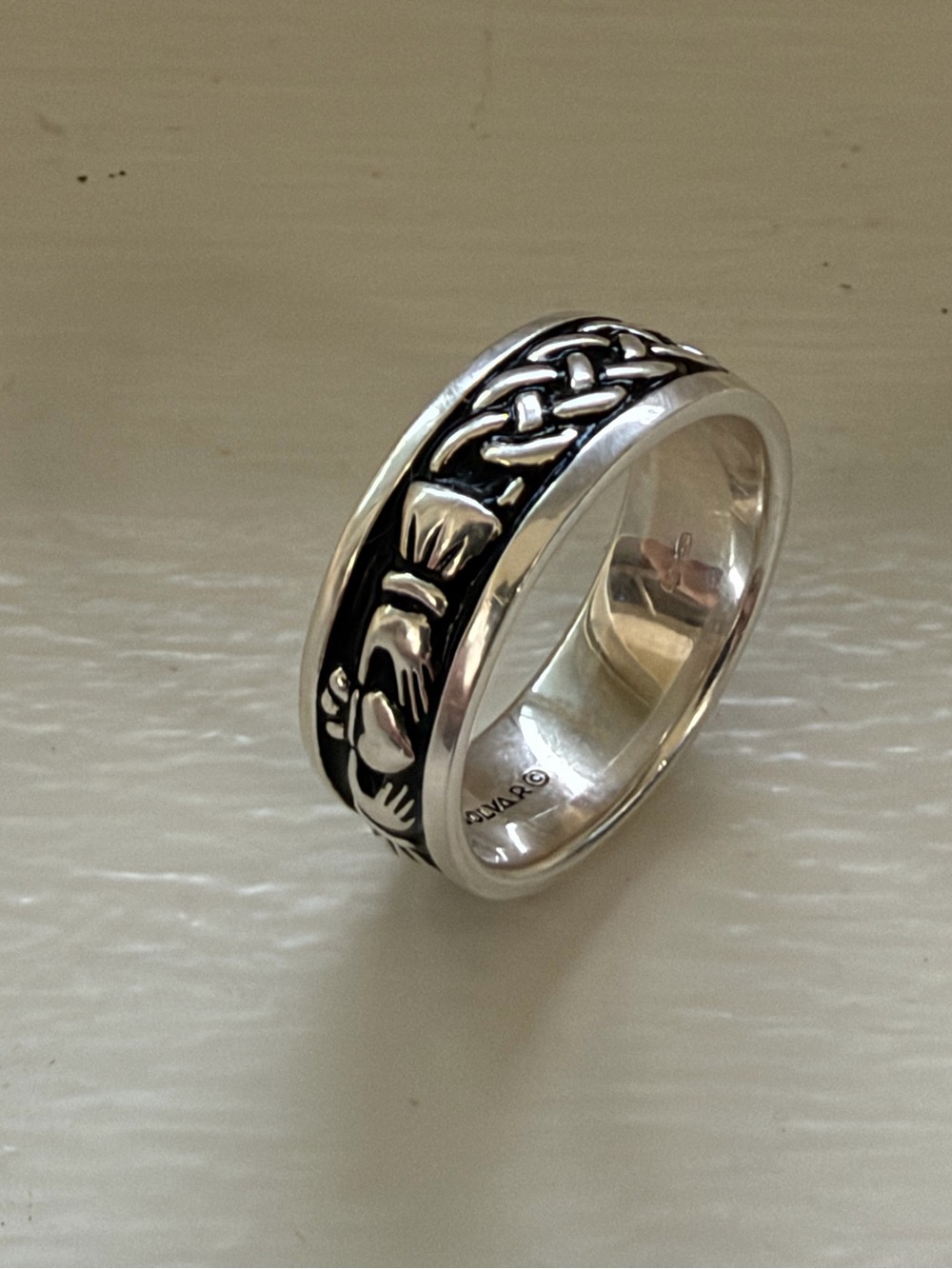 Silver Claddagh Ring - Picture 2 of 7
